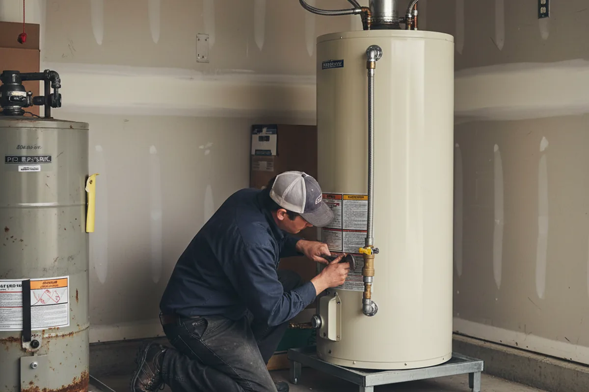 Water heater and shutoff valve replacement in Avery Island